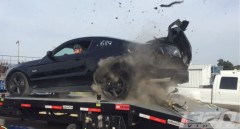 Rear Tire of the Mustang Explodes on Dyno Run