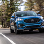 19 Ford Edge ST driving front